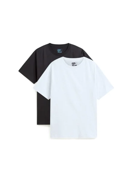 VANS Tricou negru / amestacat alb