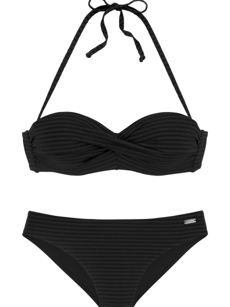 VENICE BEACH Costum de baie două piese negru