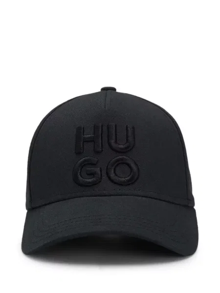 Șapcă Hugo cu broderie negru