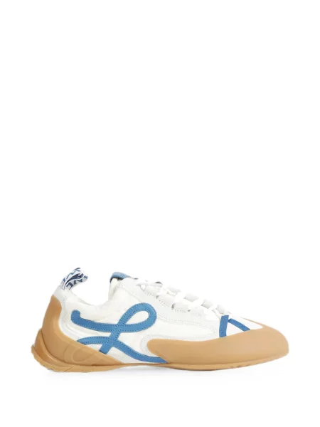 Sneakerși Loewe din piele de căprioară alb
