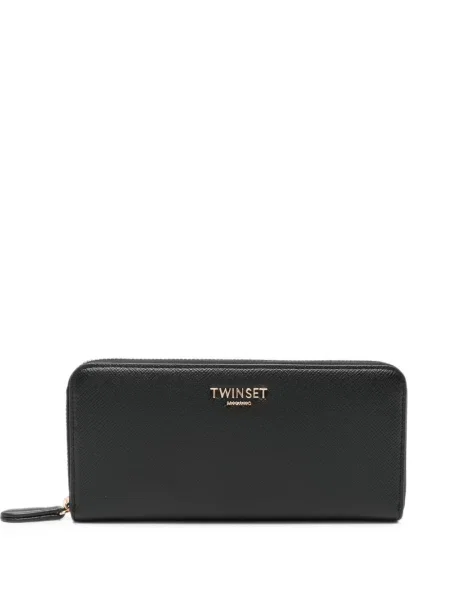 Portofel Twinset cu autograf negru