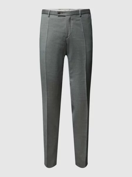 Spodnie do garnituru o kroju slim fit z dodatkiem streczu Cg - Club Of Gents zielone