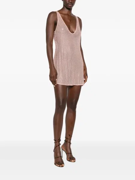 Rochie mini Venuja fără mâneci roz