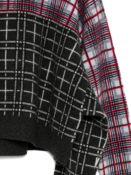 Raštuotas megztinis Enföld pilka