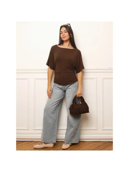 Top La Modeuse maro