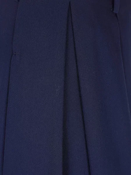 Široké plisované džínové šortky Polo Ralph Lauren s výšivkou červené