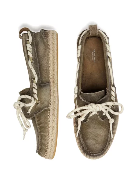 Mocasini Golden Goose din canvas alb