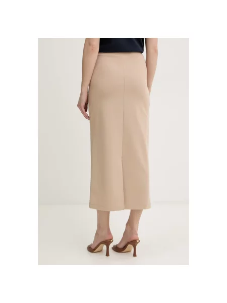 Spódnica midi Max Mara beżowa
