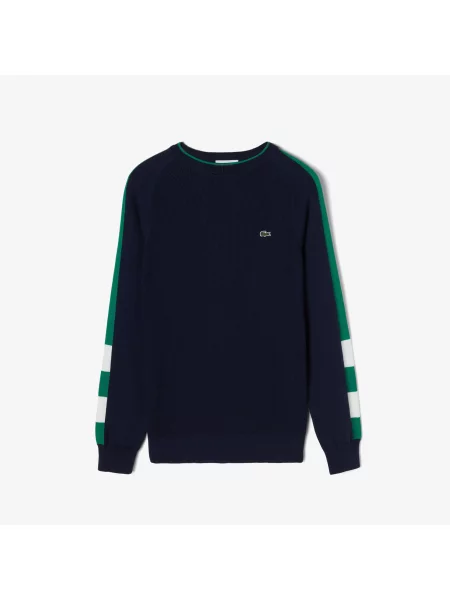 Lacoste Sweter Lacoste granatowy