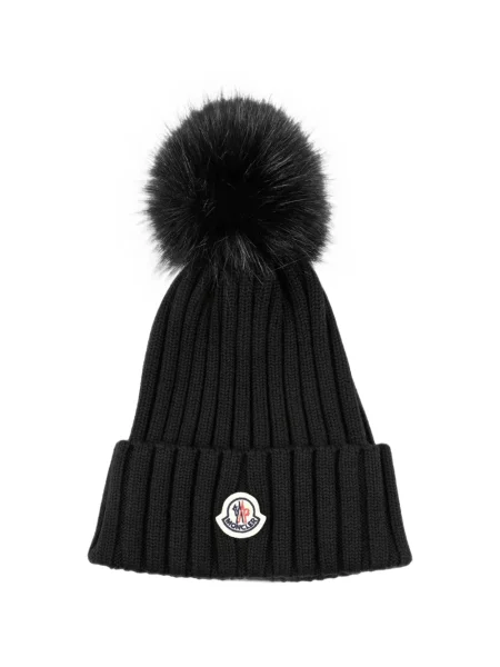Čiapka Moncler čierna