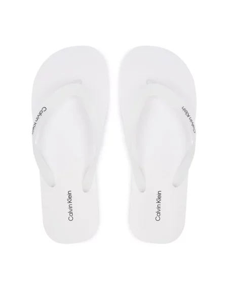 Pántos vietnámi papucs Calvin Klein autogrammal fehér