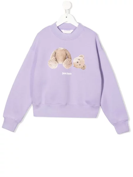 Bluza dziecięca Palm Angels fioletowa