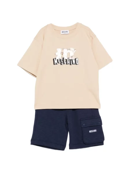Szorty cargo dziecięce Moschino niebieskie