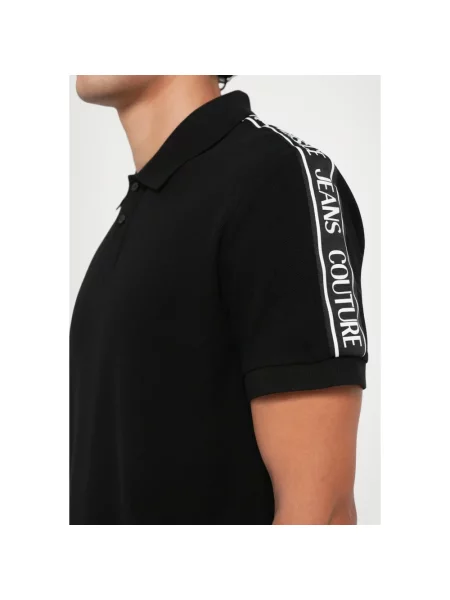Koszulka polo Versace Jeans Couture czarna