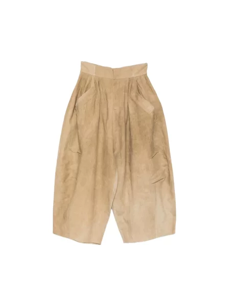 Spodnie Niccolò Pasqualetti zwężane beżowe