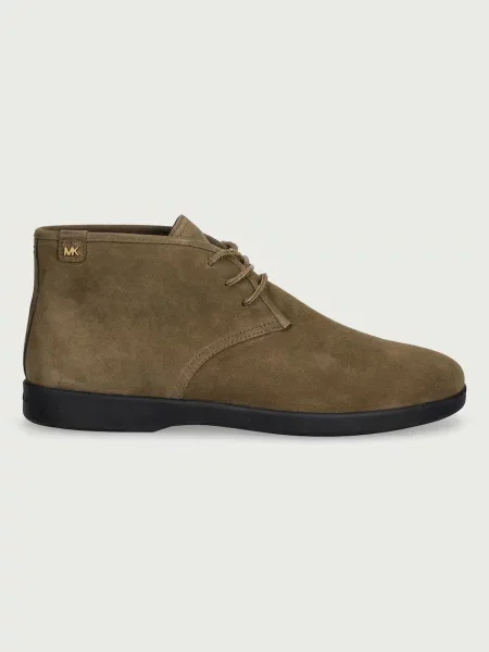 Michael Kors ghete pentru bărbați din piele întoarsă Wesley Boot verde