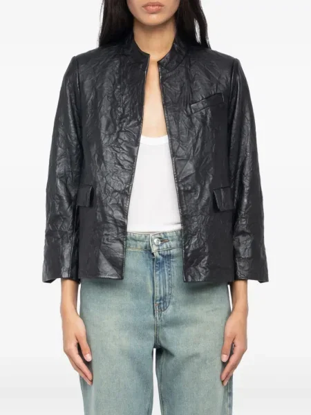 Sacou Zadig&voltaire din piele negru