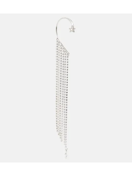 Cercei Jimmy Choo de cristal argintiu