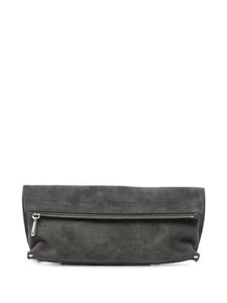 Top A.p.c. din piele de căprioară gri