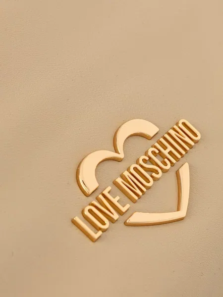 Кожаная сумка шоппер Love Moschino