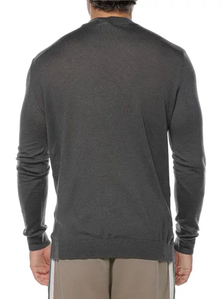 Gyapjú szvetter Emporio Armani szürke
