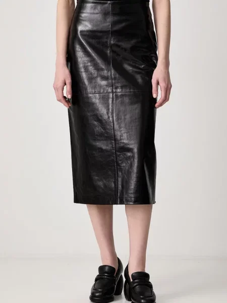 Sportmax Lappole spódnica skórzana