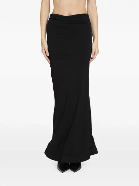 Fusta maxi Junya Watanabe cu volane negru