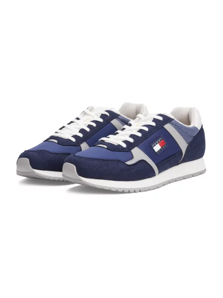 Superge Tommy Jeans Tjm Runner Casual Mornarsko modra siva