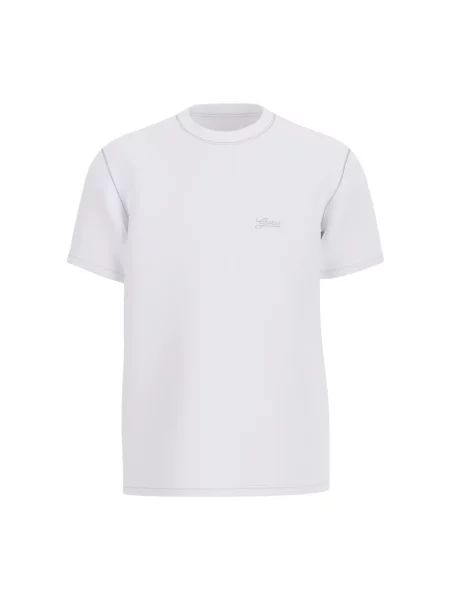 Guess t-shirt PIMA gładki biały