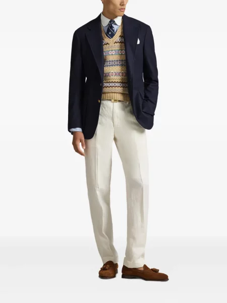 Șapcă Polo Ralph Lauren cu broderie din țesătură twill în carouri albastru