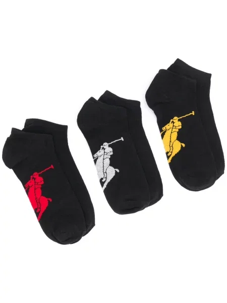 Briaunotas gėlėtos kojines Polo Ralph Lauren apkarpytas mėlyna