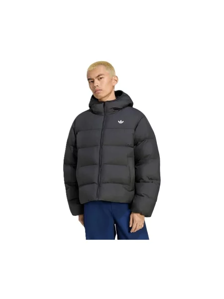 Adidas Originals krátka bunda pánska Hooded Regen sivá
