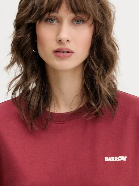 Футболка Barrow з принтом бордовий