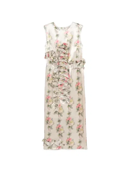 Sukienka midi Meryll Rogge w kwiatki z nadrukiem do kolan