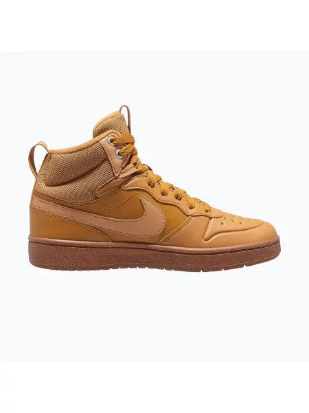 Детски обувки Nike Court Borough Mid 2 Boot Gs wheat/gum med brown/wheat кафяво