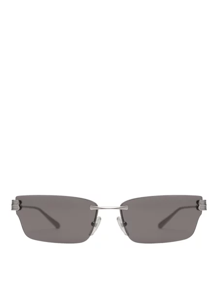 Lniane okulary przeciwsłoneczne Balenciaga szare