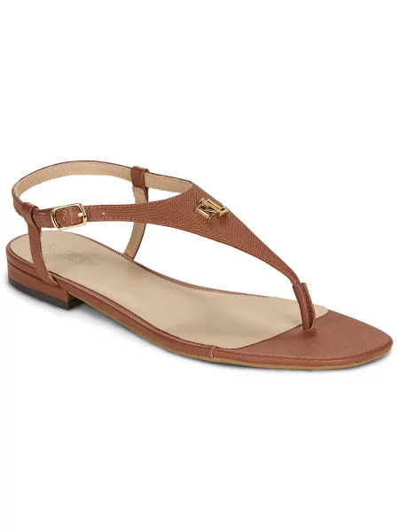 Lauren Ralph Lauren sandale de piele Everley 2 maro