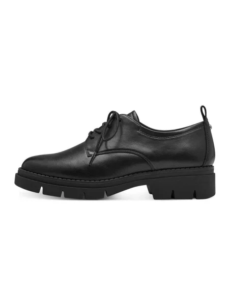 Pantofi Tamaris cu șireturi negru