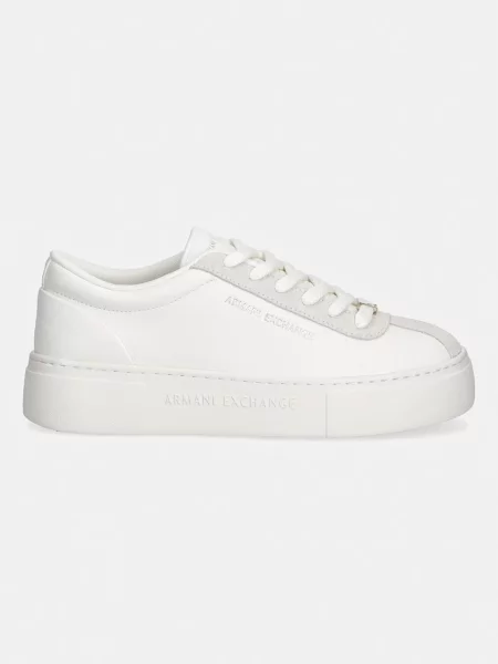 Sneakerși Armani Exchange alb