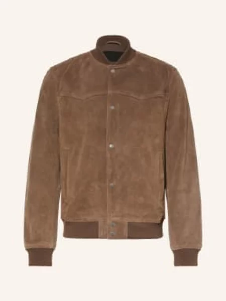 Allsaints Kurtka Skórzana Stafford Bomber braun