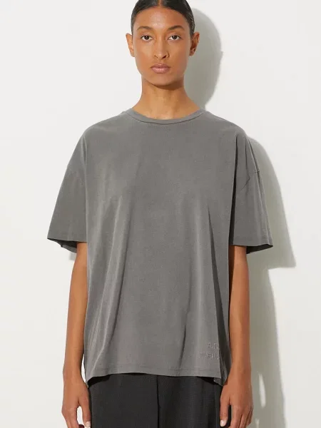 Футболка A.P.C. Floater однотонна сірий