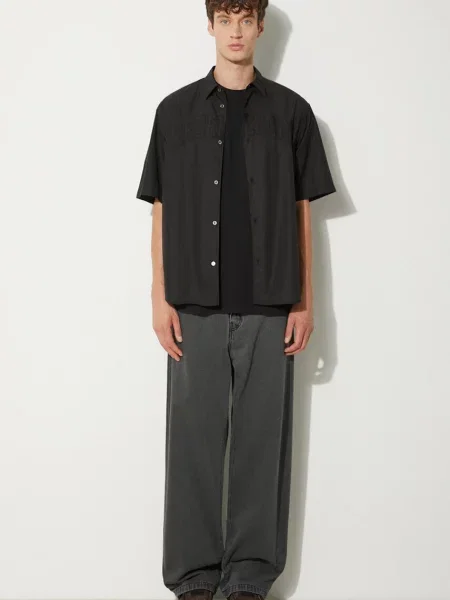 Πουκάμισο Undercover Shirt ανδρικό μαύρο