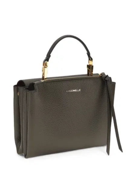 Geantă shopper Coccinelle din piele verde