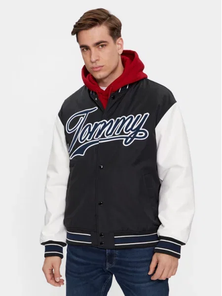 Μπόμπερ μπουφάν Tommy Jeans μαύρο