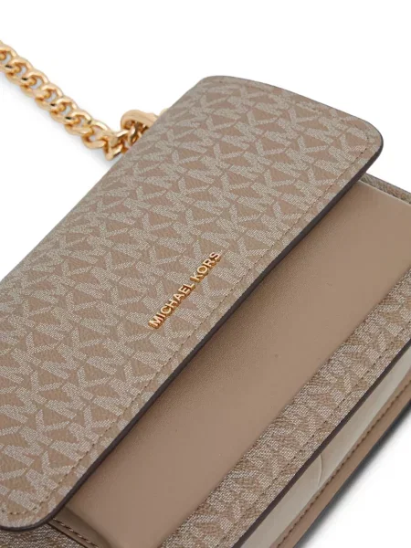 Portofel Michael Michael Kors cu volane plisat de lână negru