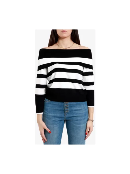 Sweter Kaos w paski z paskiem