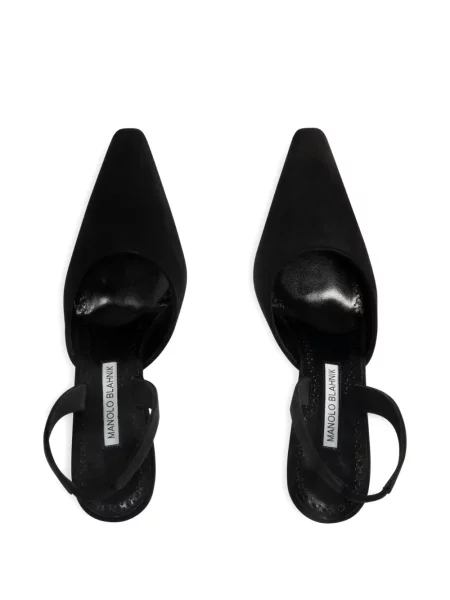 Lodičky Manolo Blahnik s otevřenou patou černé