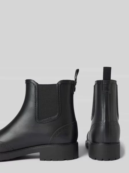 Buty chelsea z pętelką model ‘PRESLIE’ Lauren Ralph Lauren czarne