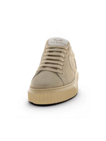 Sneakersy Voile Blanche skórzane beżowe
