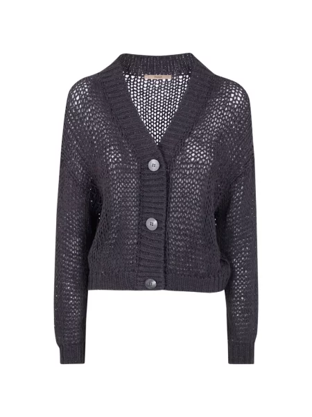 Dzianinowy kardigan Nuur czarny